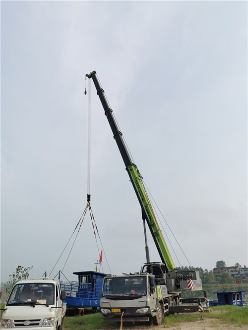 清江浦区桥梁建设吊装案例